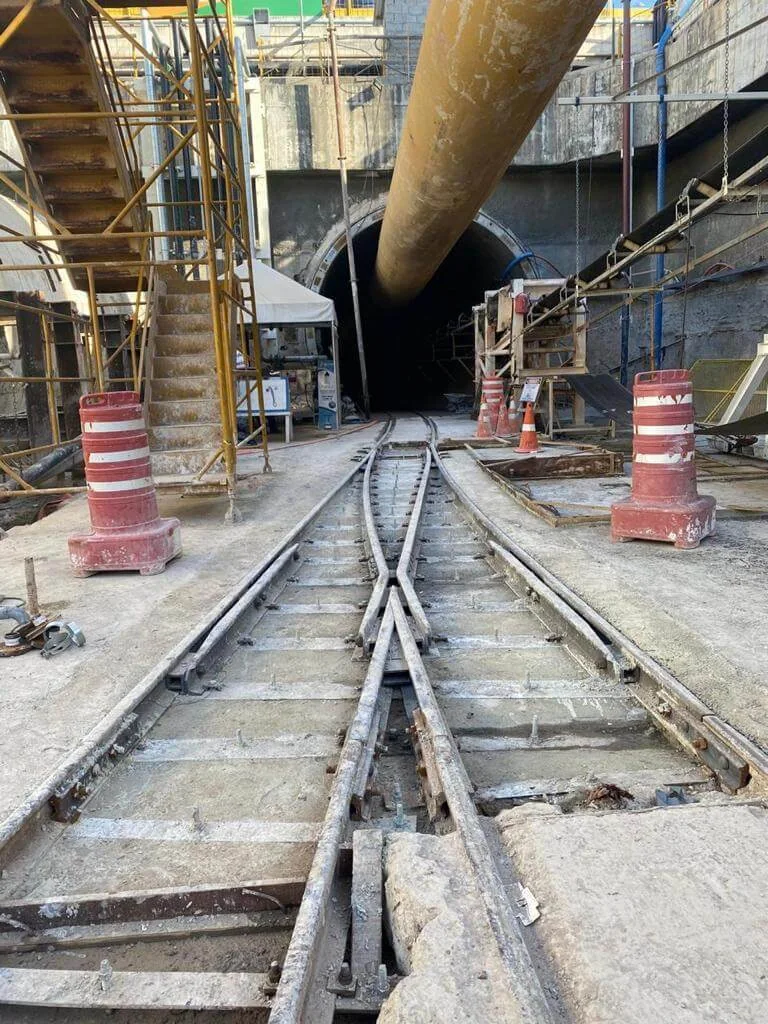 Registro de obra ferroviária do acervo AMV Brasil